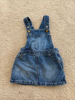 Kids Denim Overall Skirt